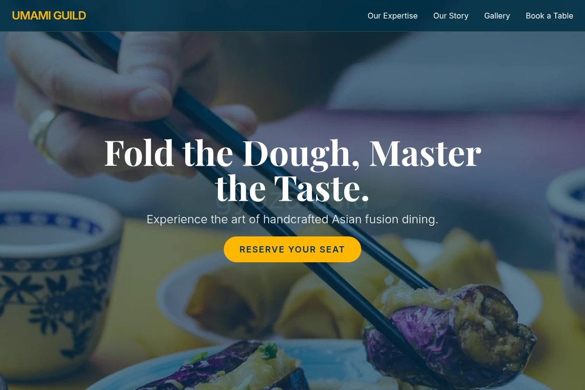 Artisan Asian Fusion Food